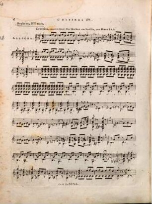 Orpheus : melodische Sätze ; für zwey Guitarren ; zur Bildung des Vortrages und Geschmackes. 11, 11tes Heft