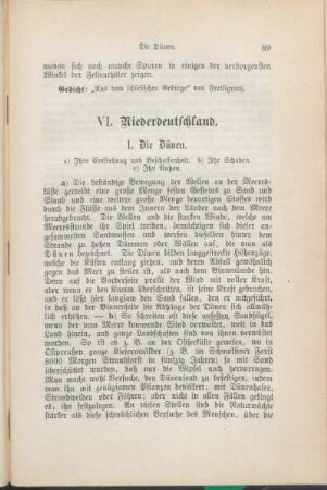 VI. Niederdeutschland.