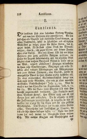 Landleute. - Landpredigt.