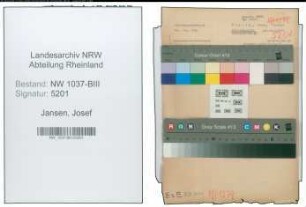 Entnazifizierung Josef Jansen , geb. 30.08.1899 (Dentist)