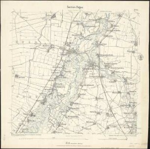 Äquidistantenkarte 41 : Section Pegau, 1895 : Section Pegau. - 1:25000. - Leipzig: Giesecke & Devrient, 1895. - 1 Kt.