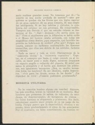Modestia utilitaria.