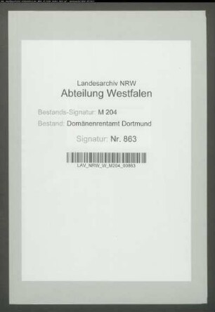 Umwandlung der auf seinem Kotten im Rosendahl in Mylinghausen lastenden Abgaben in eine Geldrente durch den Pächter Caspar Heinrich Trepper
