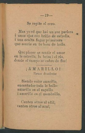 ¡Amarillo! : Versos decadentes