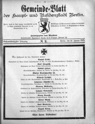 1915,2: Nr. 2, 10. Januar 1915