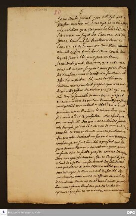 Brief von Farey Theolet an [Unbekannt].