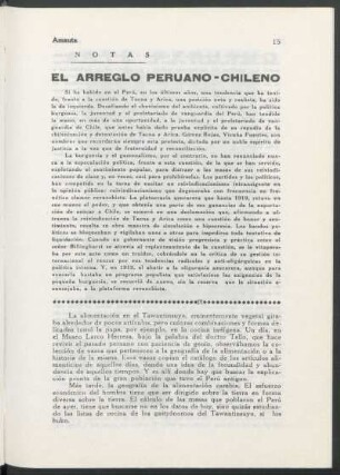Notas - El arreglo peruano-chileno