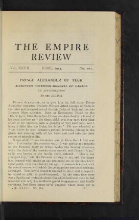 Vol. 27. June, 1914. No. 161.