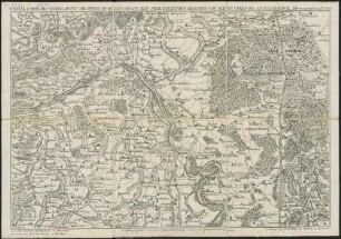 Special Carte Des Rheinlaufes Von Speier Bis Bingen : Nebst Den Angraentzenden Gegenden Von Beiden Ufern Bis An Die Gebirge