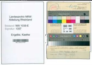 Entnazifizierung Kaethe Engelke , geb. 20.11.1891 (Lehrerin)
