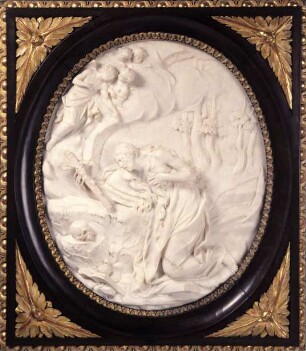 Relief: Büßende Maria Magdalena