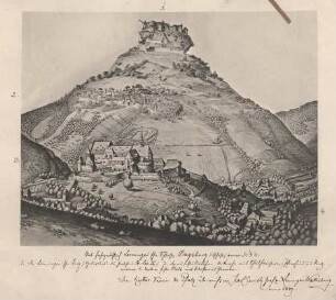 Ortsansicht Dagsburg mit Burg