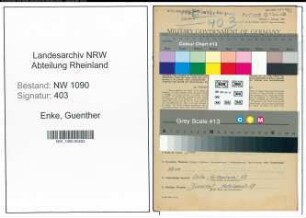 Entnazifizierung Guenther Enke , geb. 08.07.1912 (Ingenieur)