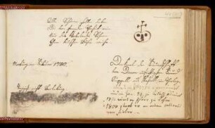 Eintrag (Marburg, Februar 1780 / 1800)