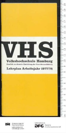 Programm Jahr 1977/1978