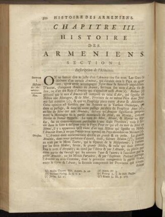 Chapitre III. Histoire Des Armeniens.