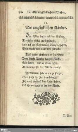IX. Die unglücklichen Räuber
