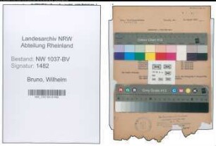 Entnazifizierung Wilhelm Bruno , geb. 20.02.1894 (Baurat)