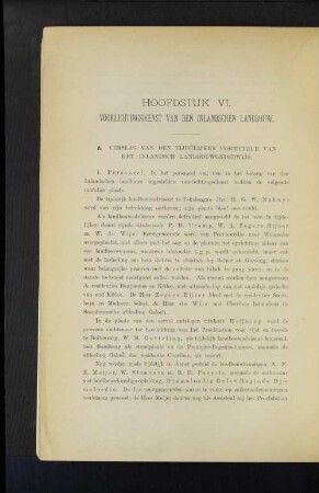 A. Verlag van den tijdelijken Inspecteur van het Inlandsch Landbouwonderwijs.