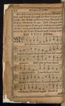 Der XXIII. Psalm.