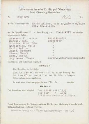 Hiller, Maria