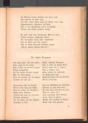 Die beiden Dragoner.