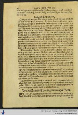 Von der Frantzösischen Legation naher Rom.