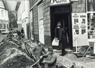 Friedrichstraße Ecke Meierstraße, Erneuerung der. Versorgungsleitungen. Detmold. sammlung Starke
