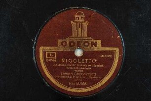 Rigoletto : "La donna mobile" (Ach wie so trügerisch) / (Verdi)