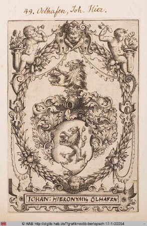 Wappen des Johann Hieronymus Oelhafen von Schöllenbach