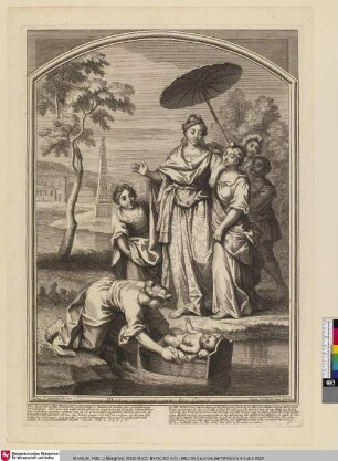 Moïse exposé sur les Eaux. [Auffindung des Moses]