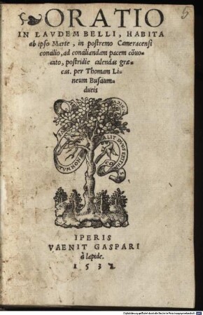 Oratio in laudem Belli