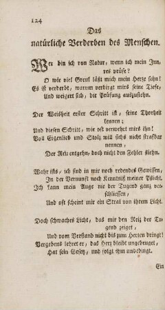 Das natürliche Verderben des Menschen