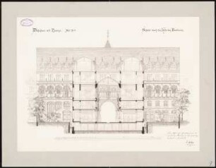 Wohnhaus mit Passage: Querschnitt