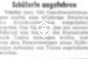 Schülerin angefahren