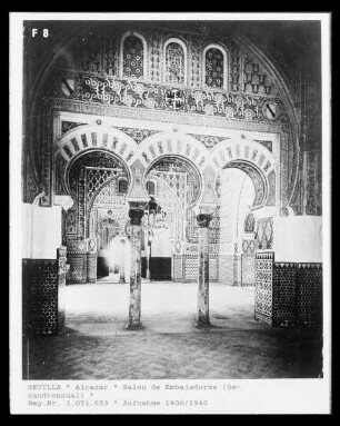 Alcázar — Palacio mudéjar — Salón de Embajadores — Nördlicher Nebenraum