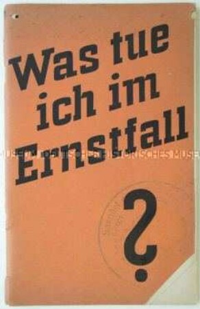 Broschüre mit Verhaltensregeln für die Einberufung zur Wehrmacht u.ä.