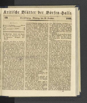 121. 22. Oktober 1832
