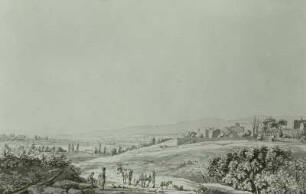 Landschaft mit Kühen und Kälbern