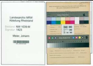 Entnazifizierung Johann Meier , geb. 18.03.1916 ()
