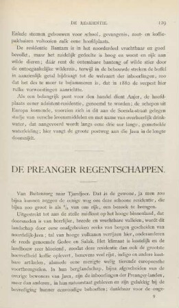 De Preanger regentschappen