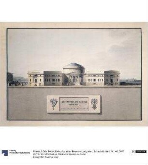 Berlin, Entwurf zu einer Börse im Lustgarten, Schaubild