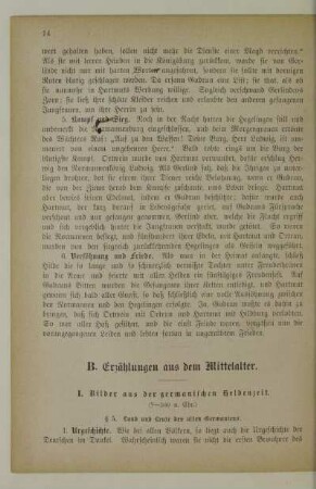 I. Bilder aus der germanischen Heldenzeit (?-500 n. Chr.).