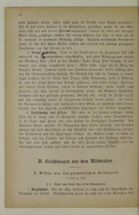I. Bilder aus der germanischen Heldenzeit (?-500 n. Chr.).