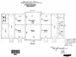 Hechingen: Nebengebäude 3 (Pflasterarbeit) Grundriß