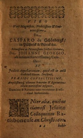 Disputationum Anti-Iesuiticarum, Francisco Costero, Roberto Bellarmino & Martino Becano, potissimum oppositarum, ... tomus .... 1