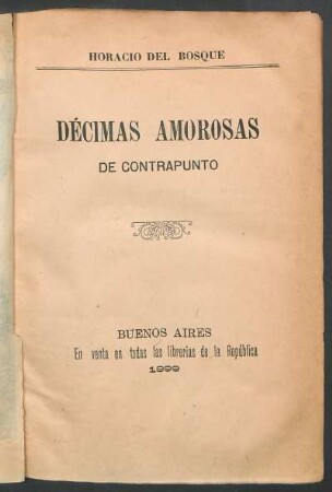Décimas amorosas de contrapunto