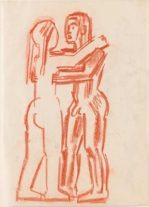 Mann und Frau in Umarmung
