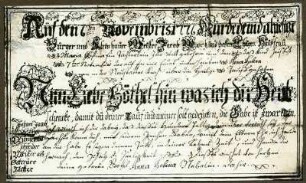 Taufbrief Haardt bei Neustadt 1776