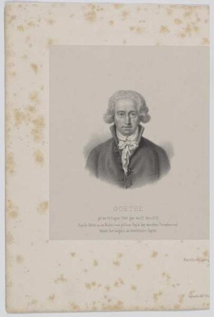 Bildnis Johann Wolfgang von Goethe